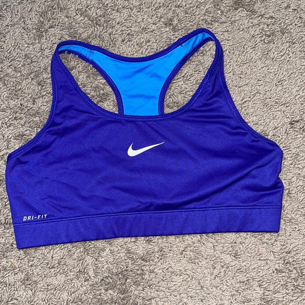 Blue NIKE DRI-FIT Sportsbra